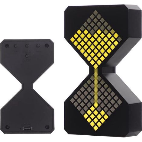 Temporizador digital electrónico LED con sensor de gravedad y reloj de arena, Ajuste libre de 1 a 30 minutos, Amarillo (1/5)