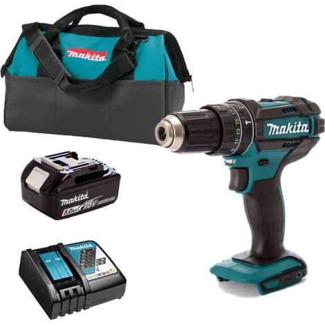Makita DHP482RT1J Perceuse à percussion 18V LXT (1 x 5.0 Ah + chargeur en sac de transport (1/2)