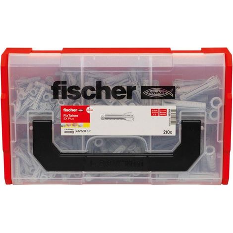 Fischer SX Plus Set di 210 tasselli trasparenti