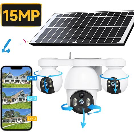Caméra IP, alimentée par énergie solaire, vision nocturne, Caméra 4G (1/2)