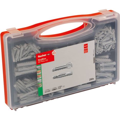 Fischer scatola tasselli SX/UX rosso Nylon 1 Set (1/5)