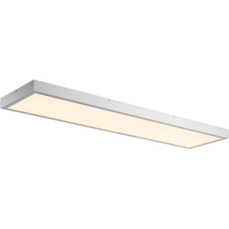 Plafonniers intérieurs LED PANEL plafonnier intérieur 1200x300mm gris LED 45W 3000K variable - SLV 1003054 (1/3)