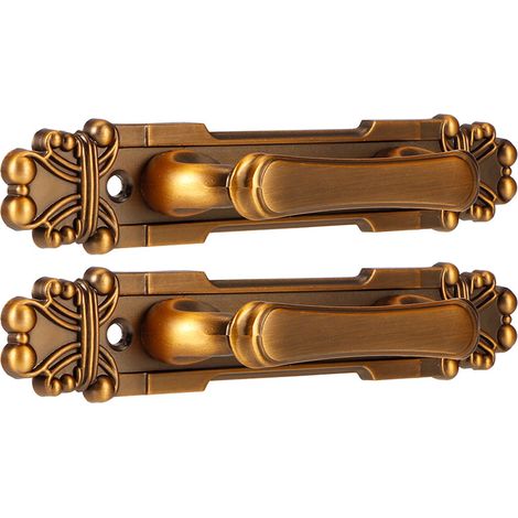2Pcs/Set Poignée de Porte Style Vintage en Alliage de Zinc pour Meuble Accessoire de Quincaillerie (1/5)