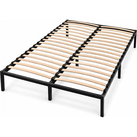 Sommier à Lattes 140x190 cm Métal Renforcé - Livré en Kit (1/3)