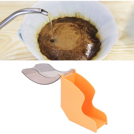 Porte-filtres à café, boîte à filtres, étagère de rangement pour bar à café, boîte de rangement, boîte à filtres en bois anti-poussière, boîte à filtres en plastique anti-poussière en forme d'éventail (1/5)