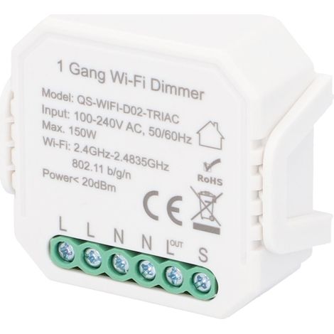 Unitec WIFI Dimmer-Einbaumodul steuerbar per Tuya-App Dimmschalter (1/3)