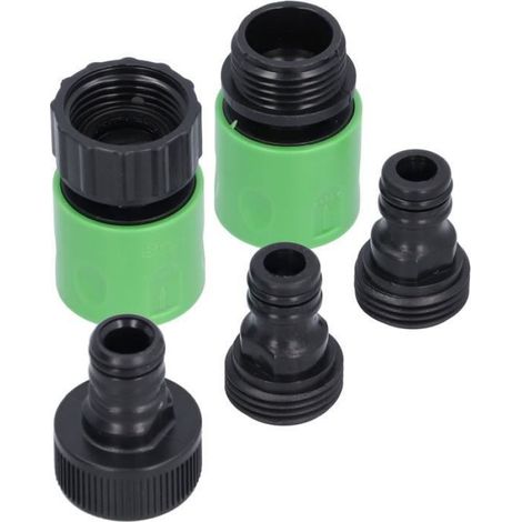 Raccord Rapide Tuyau d'Arrosage 3/4 NPT Femelle Mâle Connecteur Robinet Jardin (1/4)