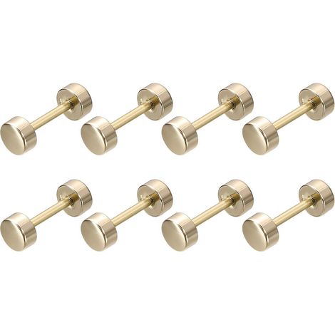 8pcs Métal Sac Sangle Connecter Boucles 16x26mm Lumière Doré Porte-monnaie Vis Fixation Rivets Barbell Forme pour Sac Main Ceinture Poignée Connectif Décoration (1/5)