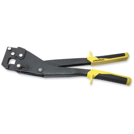 Mundial Pince a' poinconner pour l'assemblage de profile's en plaques de platre 340 mm, type late'ral, ide'ale pour les montants et les guides