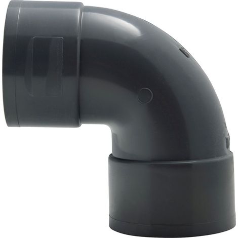 Jardibric – Raccord d'évacuation PVC femelle-femelle 87° 30 – Ø 100 mm – Installation facile pour systèmes de drainage – Résistant aux conditions environnementales