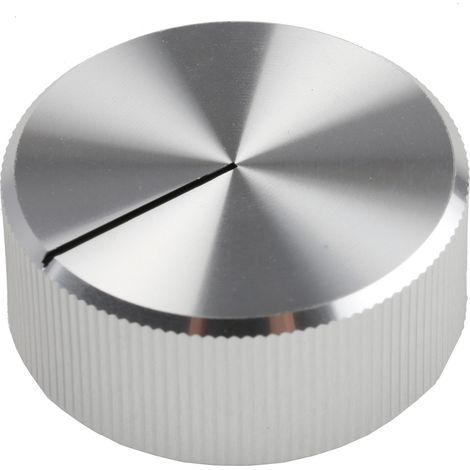 Bouton de potentiomètre RS PRO, Axe de 6.4mm, Diamètre de 30mm, Enfichable ( Prix pour 1 ) (1/2)