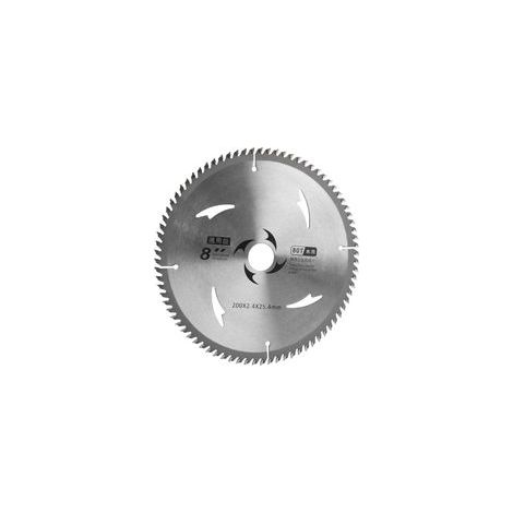 Lame de scie circulaire en carbure pour bois, aggloméré et contreplaqué, disque de coupe pour le travail du bois, 8 pouces, 80 dents (1/5)