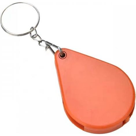 Set mit 2 tragbaren Taschenlupen, Mini-Faltlupen zum Lesen und zur Schmuckinspektion (rot, 2,5 cm)
