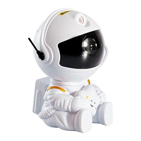 Projecteur de ciel étoilé astronaute avec galaxie, veilleuse, télécommande, détecteur de mouvement, blanc. (1/2)