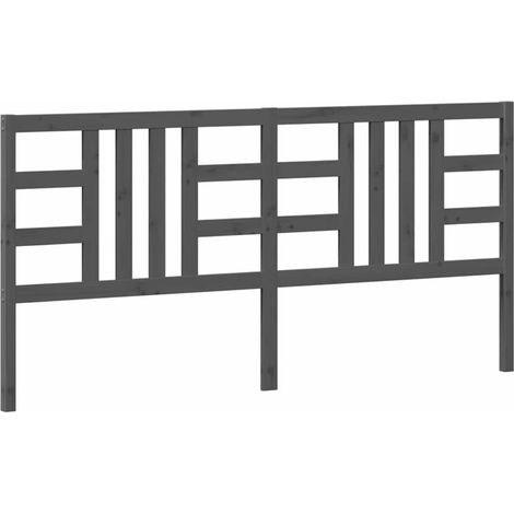 Maison Exclusive - Cabecero de cama madera maciza de pino gris 20 (1/5)