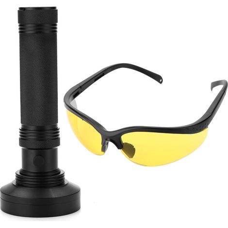 Lampe torche Scorpion violette à 100 LED, exclusive FBA, noire (1/5)