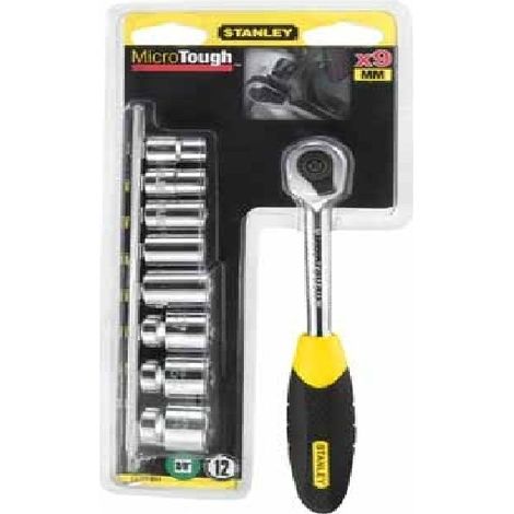 Cricch.Microtough 3/8"+ 8 Bussole 0-94-611 Stanley (1/3)