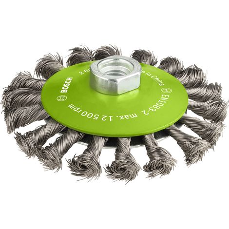 Bosch Brushing PRO Stainless Steel heavy Bevel Brush 115 x 0.35mm Thread (1/5)