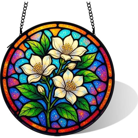 Suspension attrape-soleil en verre, diamètre: 16 cm (1/5)