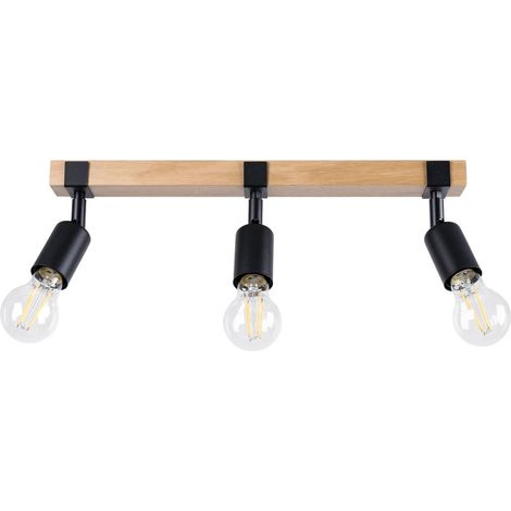 Regleta Nora negro, 3 luces (1/5)