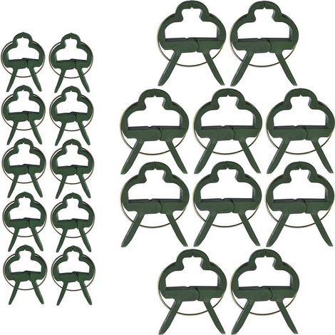 MINKUROW 60 Stk (2 Tamaños En Un Paquete) Clips Para Plantas Clips Para Plantas Ideal Para Asegurar Plantas. (1/4)