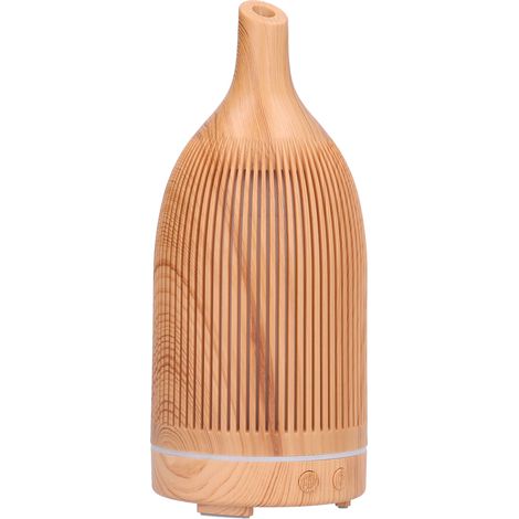 Diffuseur incliné 200 ml, diffuseur imitation bois, diffuseur télécommandé, humidificateur avec veilleuse intégrée, norme européenne 100-240 V (1/5)
