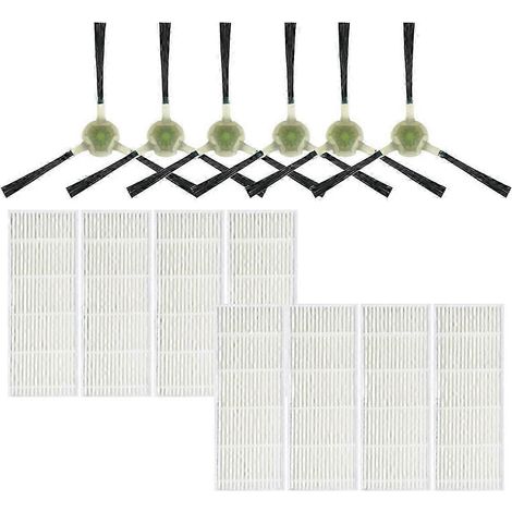 Lot de 14 brosses latérales avec filtre HEPA pour aspirateur robot Lefant (1/5)
