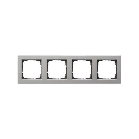 Gira Rahmen 4-fach Edelstahl Metall E2 021433 (1/5)