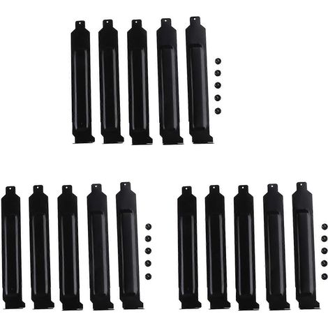 15 caches métalliques pour emplacements PCI avec vis, protection anti-poussière et filtre d'extension pour emplacements PCI. (1/5)
