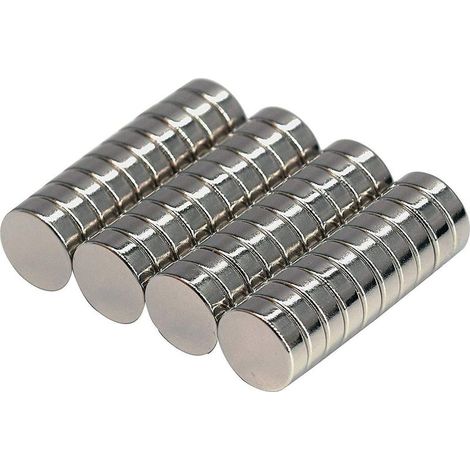 52 Neodym-Magnete, 8 mm Durchmesser x 3 mm Dicke, mit einer Haftkraft von 1,8 kg (1/5)