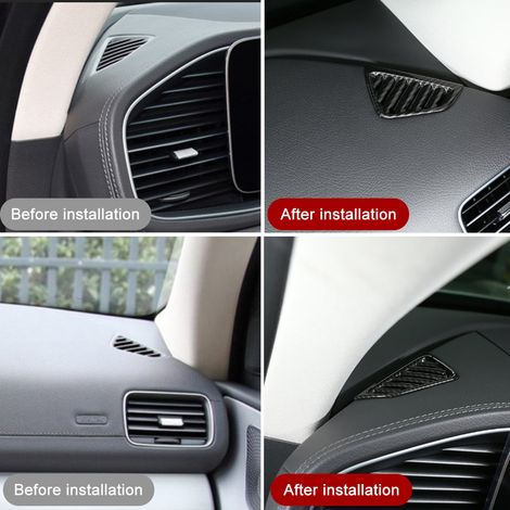 2 pièces Cache-aérateurs latéraux de tableau de bord en fibre de carbone, compatibles avec Mercedes-Benz GLE/GLS (1/5)