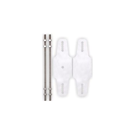 KRATOS SAFETY - Plaque de fixation par bridage pour ligne de vie horizontale cable KS-LINE (KS 4000) (1/3)