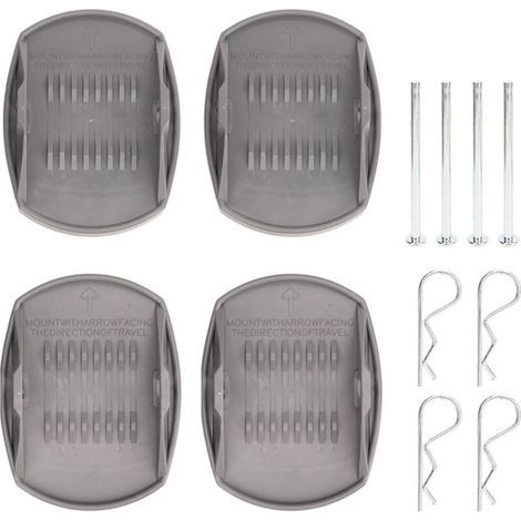 Coussinets de levage de cric de caravane, 4 pièces, Dispersion de charge, antirouille, haute résistance, robuste, adaptateur de coussin de levage pour camping-car (1/5)