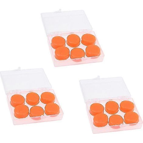 Lot de 18 bouchons d'oreilles en silicone déformables, bouchons étanches antibruit pour natation, bain et étude