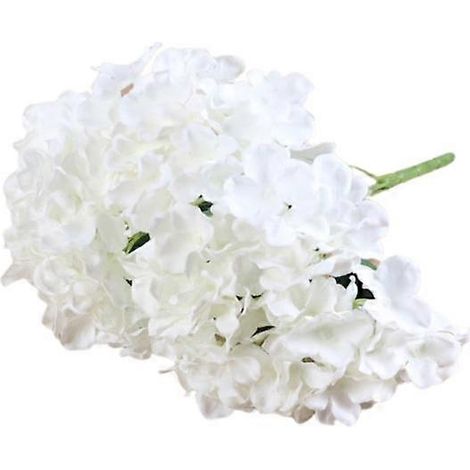 pièce de 5 têtes de fausses fleurs en plastique inaltérable et anti-chuteblanc (1/5)