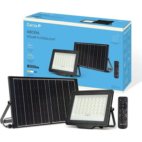 Garza Foco exterior led solar abora 800lm 4000k Luz día