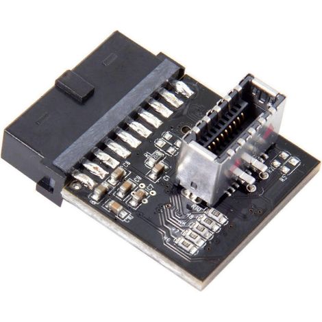 Convertisseur USB 3.0 vers Type-C facile à installer, adaptateur USB 3.1 20 broches vers USB 3.0 19/20 broches, adapté aux projets de bricolage matériel. (1/5)