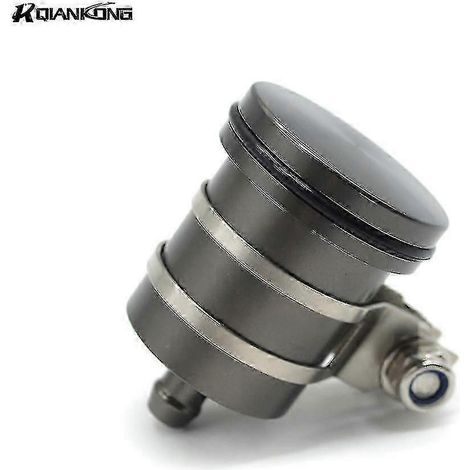 Réservoir universel de liquide de frein pour moto, réservoir d'embrayage, coupelle d'huile compatible avec Suzuki, Yamaha, Ducati 848 1198 (gris) (1/5)