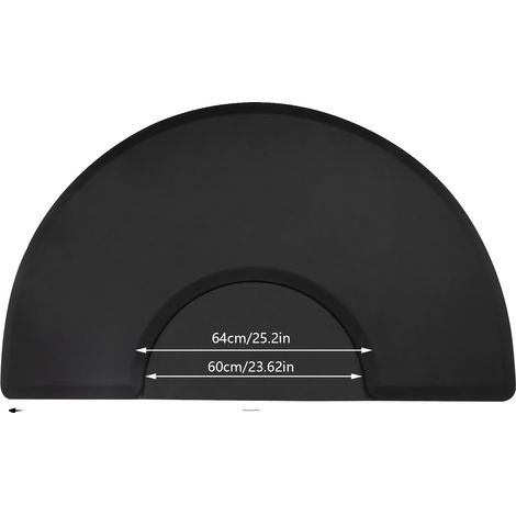 Alfombrilla para sillón de barbero, diseño ergonómico, superficie antideslizante, semicircular. (1/2)