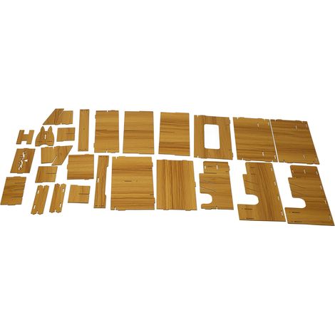 Organisateur de Bureau en Bois avec Compartiments - Rangement pour Stylos et Fournitures de Bureau - Design Compact et Pratique (1/5)