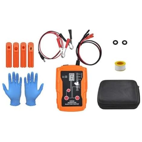 Kit d'outils de nettoyage pour injecteur carburant, outil d'injecteur carburant à faire soi-même, diagnostic 12 V, adaptateurs - (1/5)