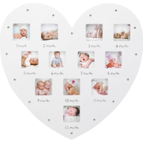 Cadre photo bébé en forme de cœur SUPVOX avec lumière LED 33 (1/5)