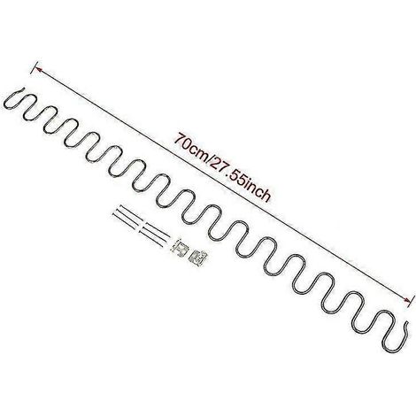 Ressorts de rechange pour canapés et chaises, ressorts de meubles avec mécanisme à enclenchement, compatibles avec Ressort Hardware Kb 70cm. (1/5)