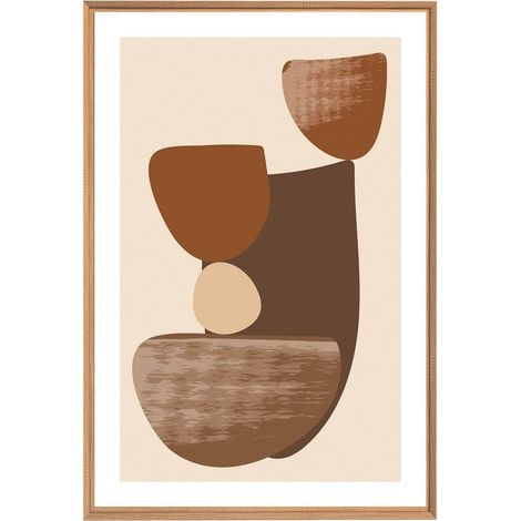 Tableau mural encadré design 65x97 cm - Tableau Mural Décoratif - Image Encadrée Imprimée en HD - Impression 65x97 cm sur Fibres de Bois FSC - Finition Mate - Fabriqué en France (1/5)