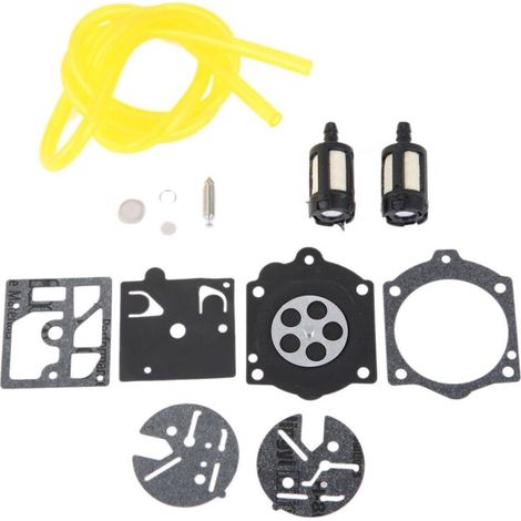 K10-HDC Kit de réparation de carburateur compatible avec Homelite XL 2 et Super 2 de rechange pour carburateur Walbro HDC, avec filtre à carburant à diaphragme, ligne de carburant, (1/5)