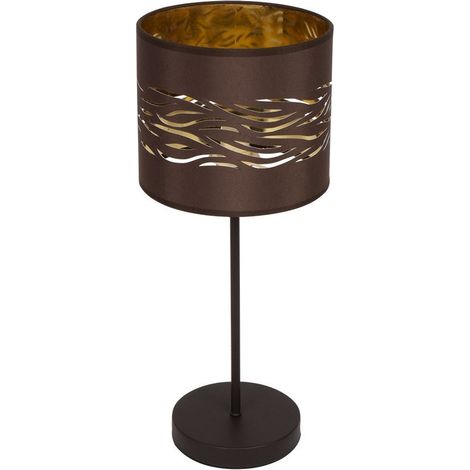 Sobremesa Niebla 1xe14 Marron/marron-oro 43x17x17 Cm (1/3)