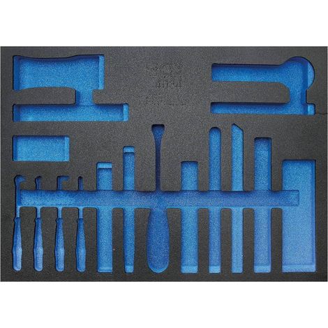 Insert de Servante d Atelier 3/3 Vide - 41,3 x 3,4 x 57,4 cm - Compatible Art. 4034 - Organisation Optimale - D-Work