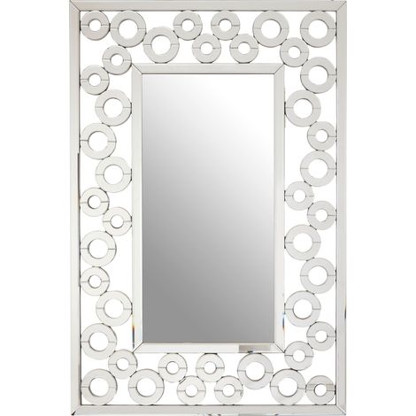 Premier Housewares Wall Mirror Bathroom / Bedroom / Hallway Wall Mounted Mirrors Puzzle Frame / Glass Mirrors For Living Room 4 x 120 x 80 (1/3)