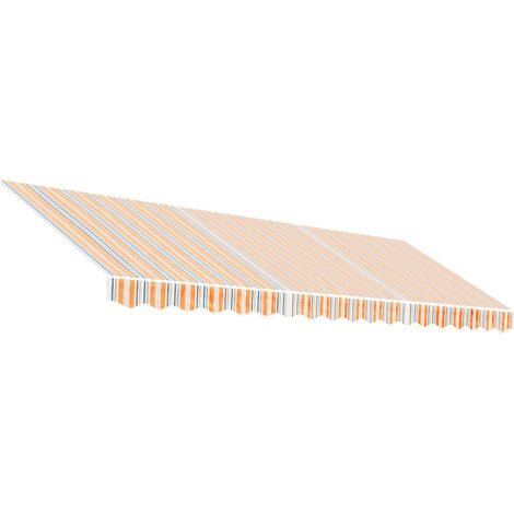 Tessuto di Ricambio per Tenda Strisce Multicolore 4,5x3,5 m vidaXL
