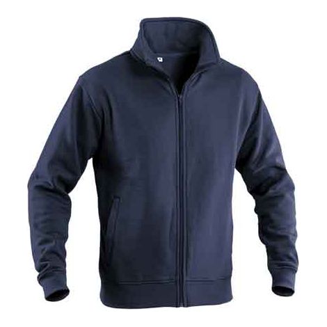 FELPA CON FULL ZIP BLU Tg. L (52-54)